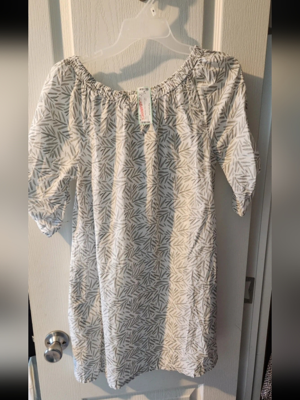 ☆SALE PRELOVED FRESH PRODUCE SIZE XSMALL Dress COVER UP with Gray Print
